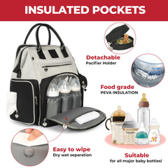 Award-Winning Eco-Friendly Smart Diaper Bag with Changing Station – 2025 Evergreen Winner, Premium All-in-One Backpack, Patent Pending, Heated Bottle Pockets, Trusted by Parents, Seen in Top USA Media